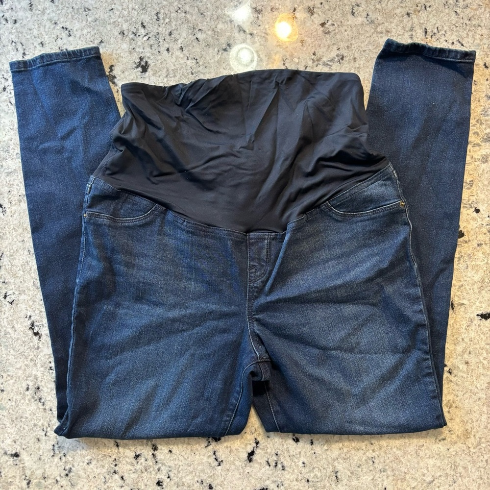Isabel Maternity Skinny Blue Denim Jeans Size 10